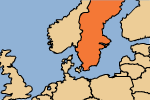 map: Europe - Sweden